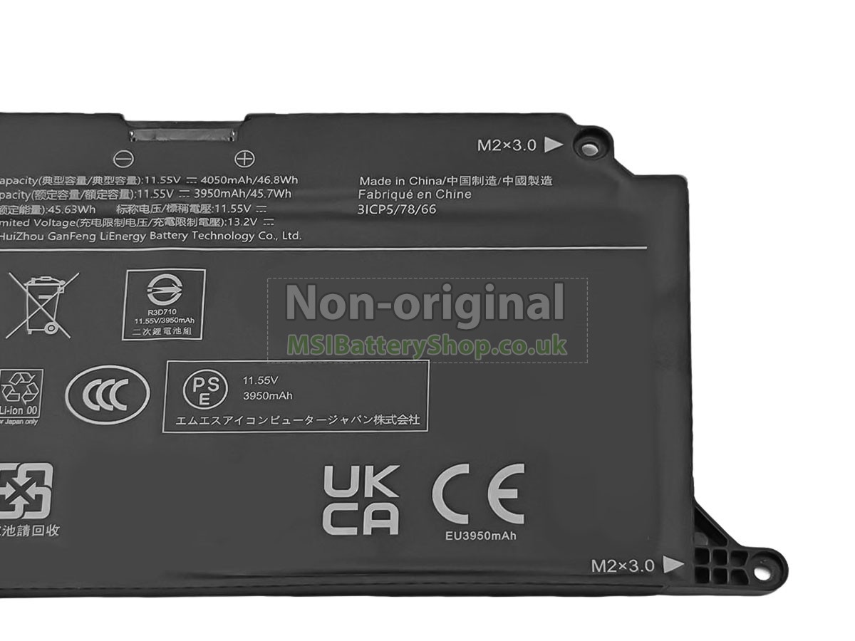 MSI BTY-M4B battery replacement