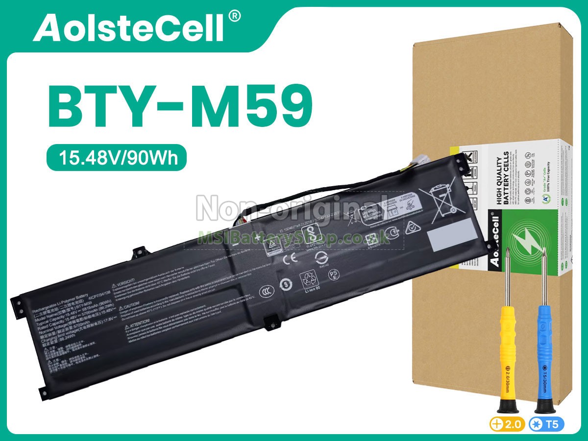 MSI BTY-M59 battery replacement