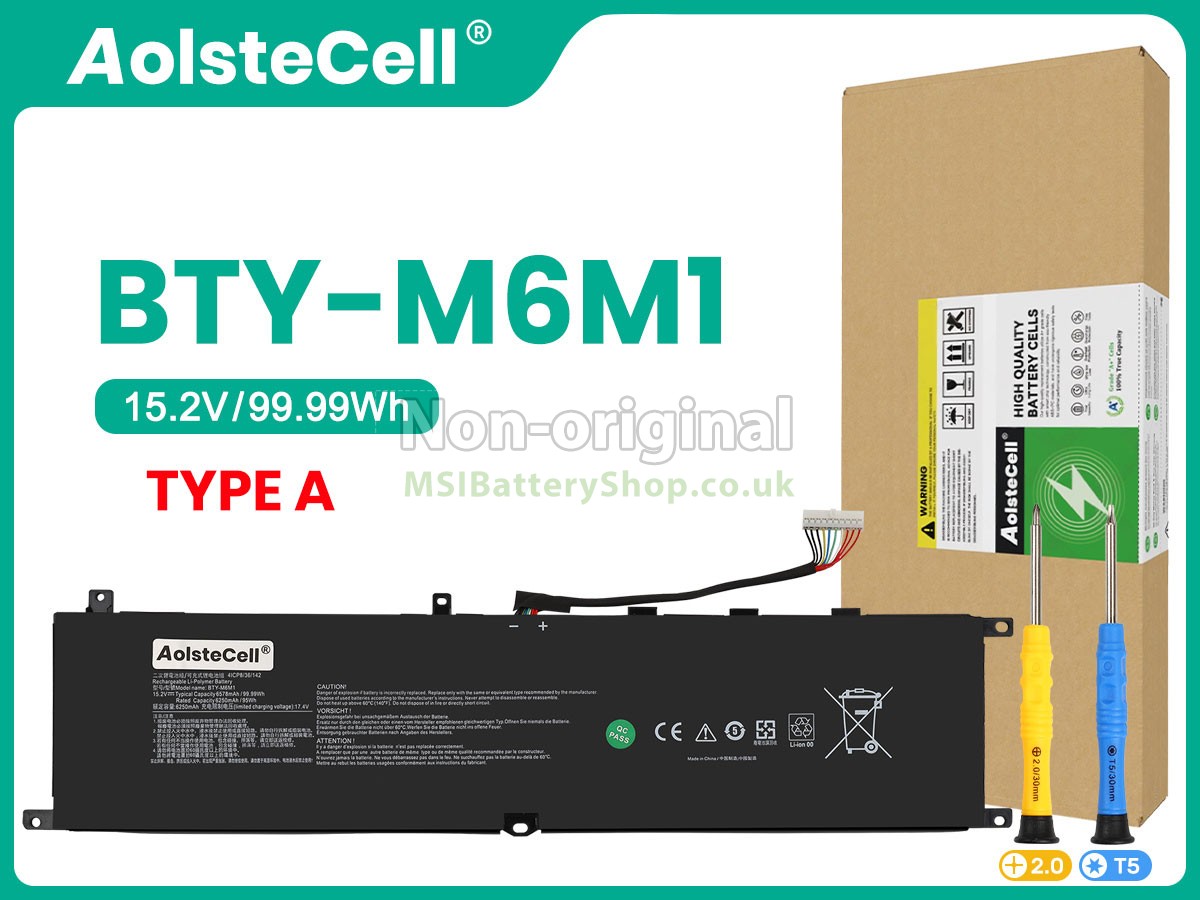 MSI BTY-M6M1 battery replacement