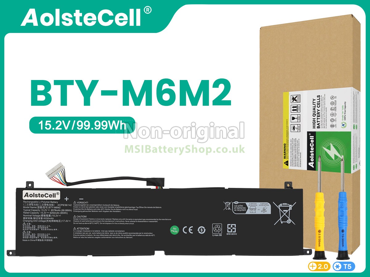 MSI BTY-M6M2 battery replacement