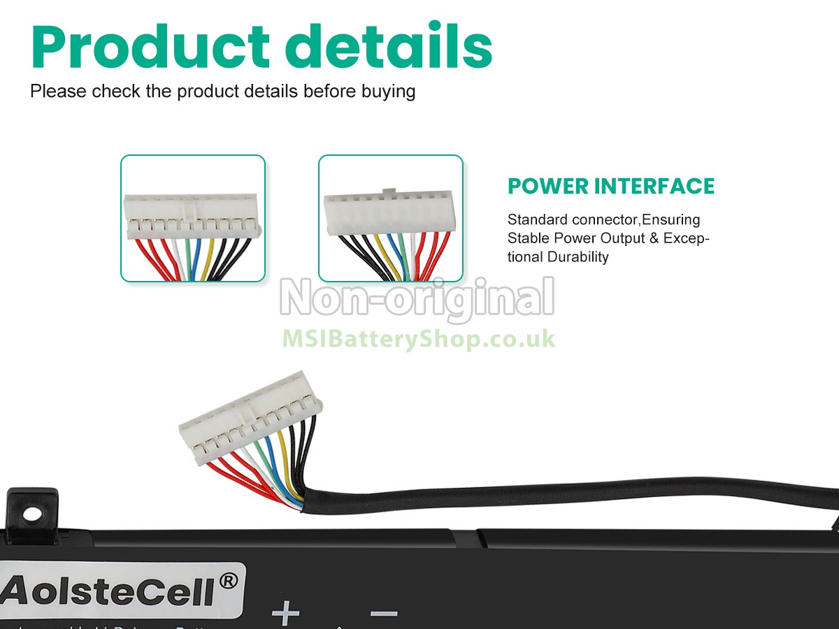 MSI BTY-M6M2 battery replacement