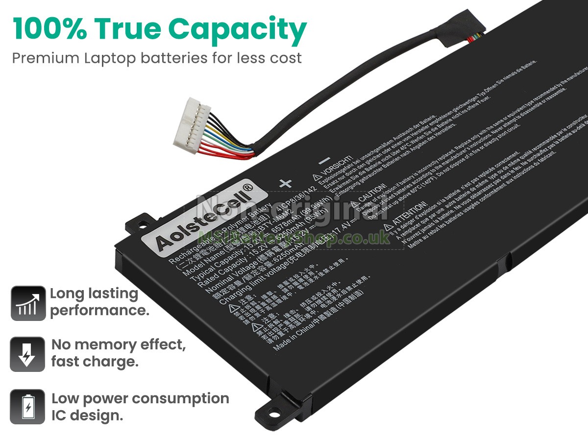 MSI BTY-M6M2 battery replacement