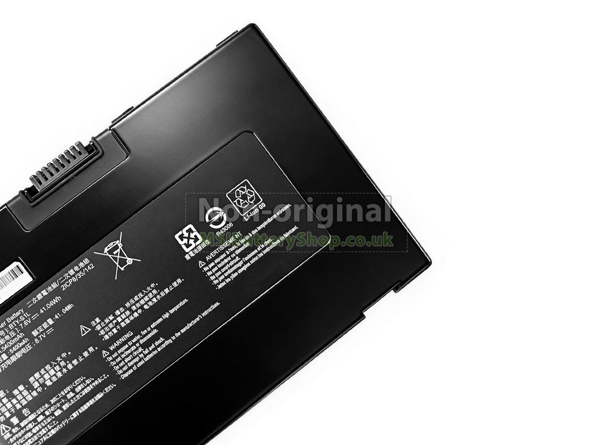 MSI BTY-S1L battery replacement